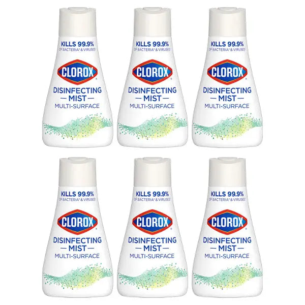 6 Pack - Clorox Disinfecting Mist Refill Multi Surface Eucalyptus Peppermint 10oz Clorox